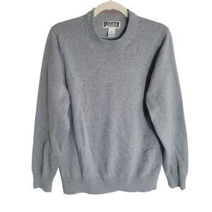 Duluth Trading Co Men's Strongarm Crew Sweater Men's Medium Gray Knit Casual